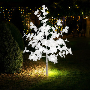 LED Dekobaum, Außenbereich, 128 LED's, weiß, H 160 cm