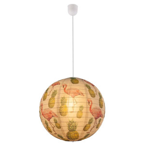 Lampenschirm, Papier, Flamingo Ananas Design, 40 cm