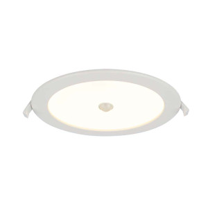LED Einbauleuchte, Aluminium, weiß, Opal, satiniert, Sensor