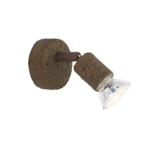 LED Wandlampe, Metall, rostfarben, Spot beweglich