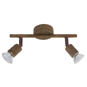 LED Deckenstrahler, rostfarben,  Spot verstellbar, L 26 cm