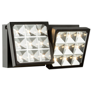 LED Wandleuchte, ALU, Glas, beweglich, 22,1 cm, BOLTON