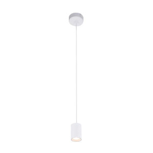 LED Hängeleuchte, Aluminium, weiß, rund