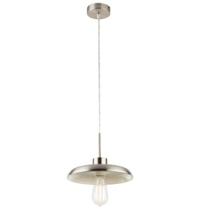 Hängeleuchte, silber, rund, 40 cm, DARENU
