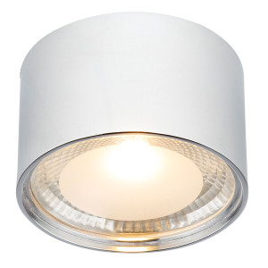 LED Deckenleuchte, rund, Aufbauleuchte, Glas, Chrom SERENA