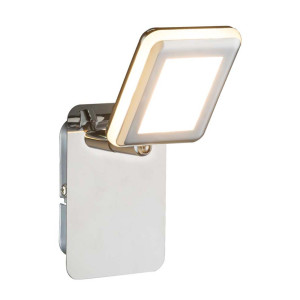 LED Wandlampe, Metall, Chrom, Spot beweglich
