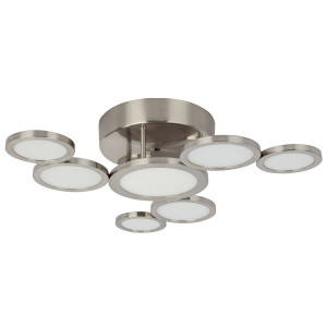 LED Deckenleuchte, Ring-Design, satiniert, 49 cm