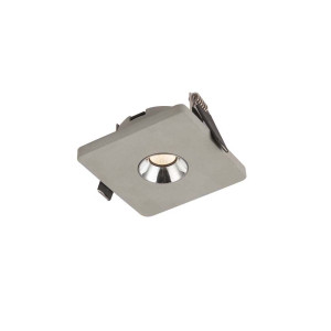 LED Einbaustrahler TIMO, quadratisch, starr, grau