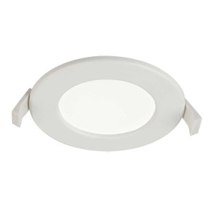 LED Einbauleuchte, Aluminium, weiß, Opal, satiniert, IP44