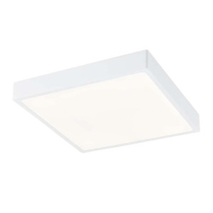 LED Deckenleuchte, Aluminium Druckguss, weiß, Opal, dimmbar