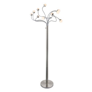 LED Stehleuchte ROSLIN, 10 x Flexo, opal, 50 Watt