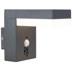 LED Wandleuchte, Edelstahl, Bewegungsmelder, H 14,5 cm