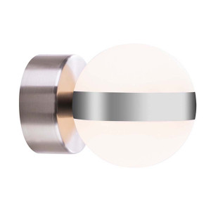 LED Strahler, Acryl, 1x LED á 8W inkl., nickel matt,