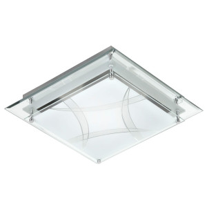 LED Deckenleuchte aus Glas mit Muster SAMU