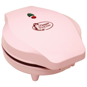 700W Waffeleisen antihaftbeschichtet, rosa, 5x Herzwaffeln