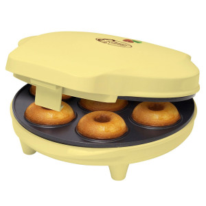 Donutmaker Backgerät für sieben Donuts, gelb