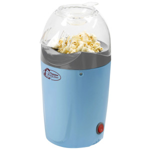 Popcornmaschine mit integriertem Füllbecher und Heißluft