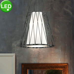LED Käfig Pendellampe, Textil, Höhe 120 cm, WIRE