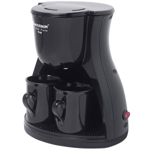 Kaffeemaschine, schwarz, 1-2 Tassen, Dauerfilter