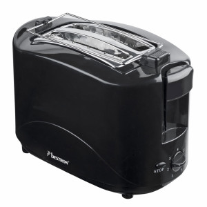 2 Scheiben-Toaster mit Cool Touch-Gehäuse und Brötchenaufsatz