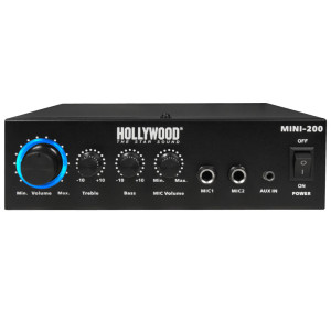 100W Karaoke Verstärker mit Bluetooth, Hollywood MINI-200