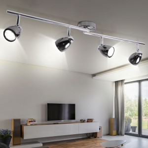 LED Deckenstrahler mit vier drehbaren Spots, L 84 cm, MILANO