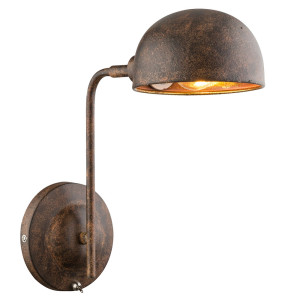 LED Wandleuchte, gold rost, verstellbar, H 30 cm, XIRENA I