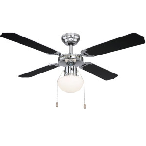Deckenventilator mit Beleuchtung, Zugschalter, CHAMPION
