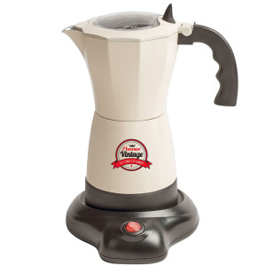 Espressomaschine, beige, bis zu 6 Tassen