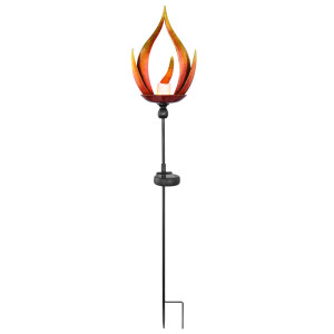 LED Solarleuchte, Feuer Effekt , Höhe 93 cm