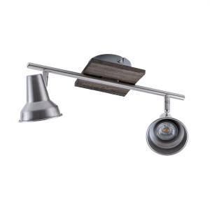 LED Deckenleuchte, Metall, schwarz, beweglich, L 41 cm