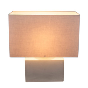 LED Tischlampe, Textilschirm, Betonsockel, ARMIN