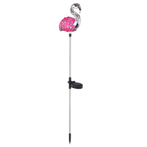 2er Set LED Solarsteckleuchten in Fom eines Flamingos, pink
