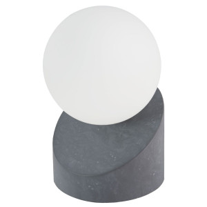 LED Tischleuchte, Beton Optik, Touchschalter, H 16