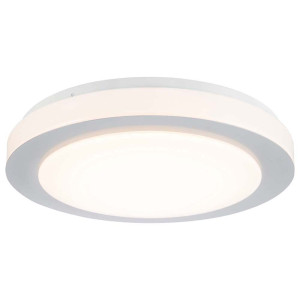 LED Deckenleuchte GORDON Kunststoff weiss/silber incl.8W