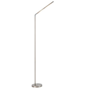 LED Stehleuchte, Gelenk, Metall, matt, H 160 cm