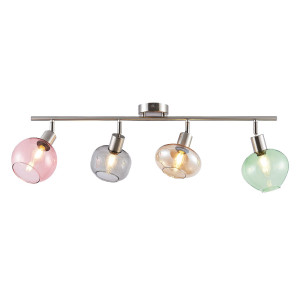 Deckenleuchte, Glas Spot verstellbar, 64 cm