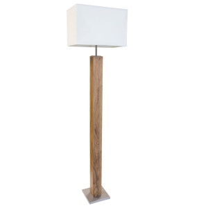Stehleuchte, Holz, Textil, eichefarben, H 150 cm, GUMP