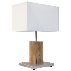 Tischleuchte, Holz, Textil, H 48 cm, GUMP