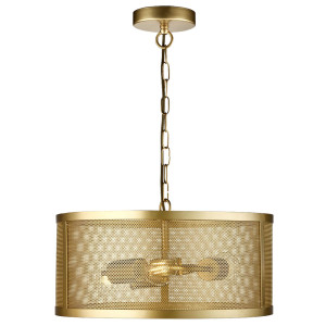 Pendelleuchte, Käfig Optik, gold-farben, Höhe 150 cm