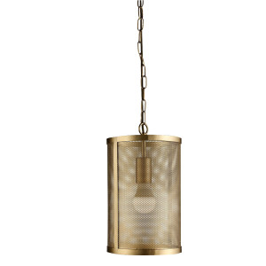 Hängeleuchte, Käfig Optik, gold-farben, Höhe 150 cm