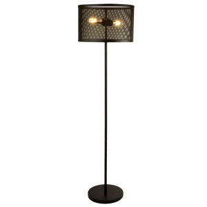 Stehleuchte, Netzdesign schwarz matt, Höhe 145 cm, FISHNET