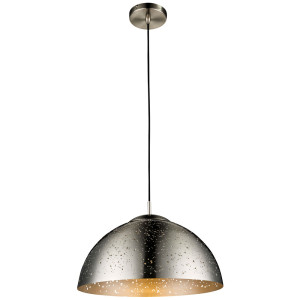 RGB LED Hängeleuchte mit Dekorstanzung, nickel matt TAMOR