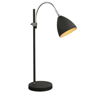 RGB LED Tischleuchte, Metall, Anthrazit höhenverstellbar, ARCHIBALD