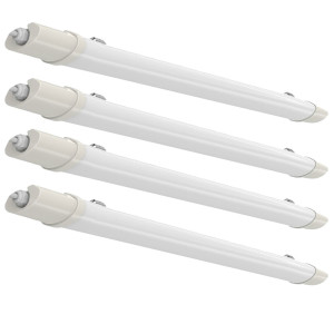 4x LED Wannenleuchten, 4000 Lumen, Kaltweiß, L 150 cm, VT-1549