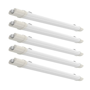 5er Set LED Wannenlampen, Tages-Licht, Ultraslim, VT-1549