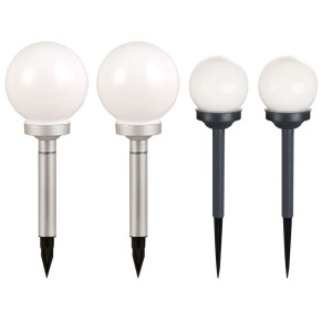 4er Set LED Solar Steckleuchten für Ihren Garten oder Hof
