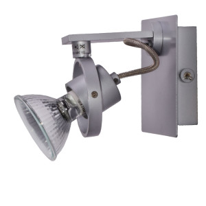 LED Wandstrahler in silber matt, verstellbar, IMOLA