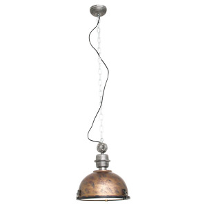 RGB LED Retro Pendelleuchte, Industrie-Look, Braun, BIKKEL XXL