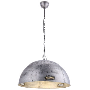 RGB LED Hängeleuchte, silber, H 120 cm, SA